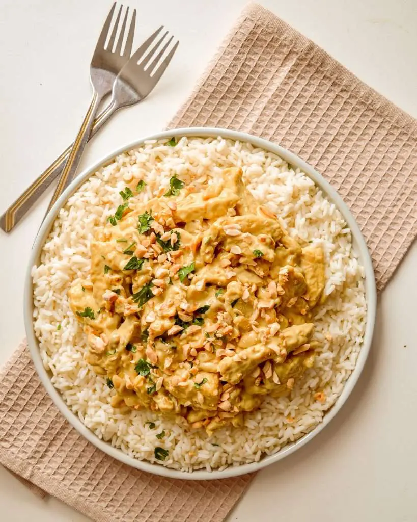 chicken peanut sauce