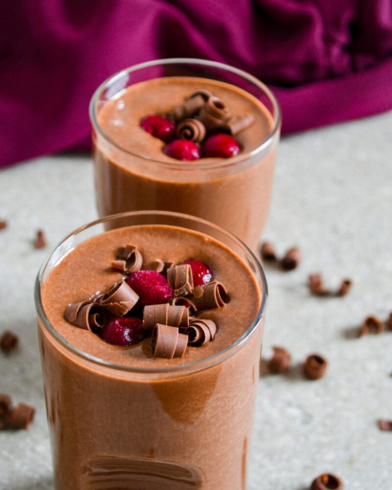 chocolate cherry smoothie